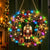 Hot Sale⛄Christmas Pearl Diamond Painting Pendant DIY Kit with LED String Lights