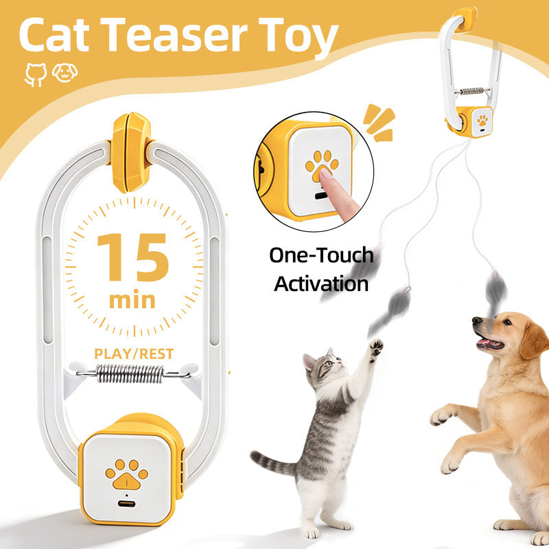 Rechargeable Electric Cat Interactive Door Clip Teaser