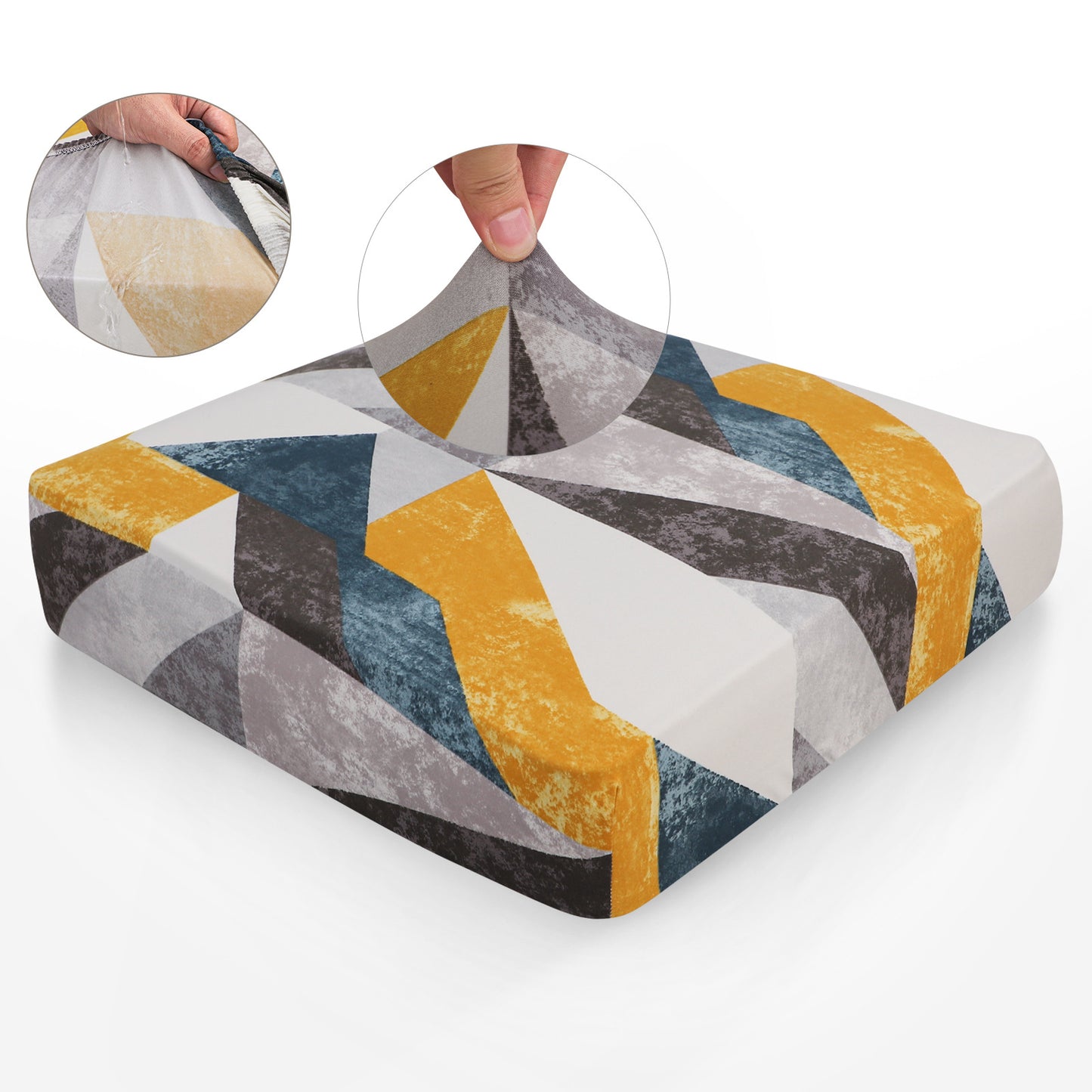Waterproof Patio Floral Printed Stretch Cushion Covers