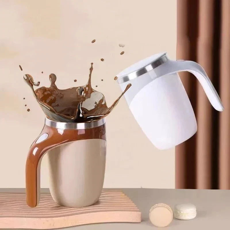 380ml Electric Coffee Mug with Lazy Rotating Magnet Design