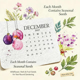Eco-Friendly Plantable Seed Calendar 2027 Growable Calendar with Stand