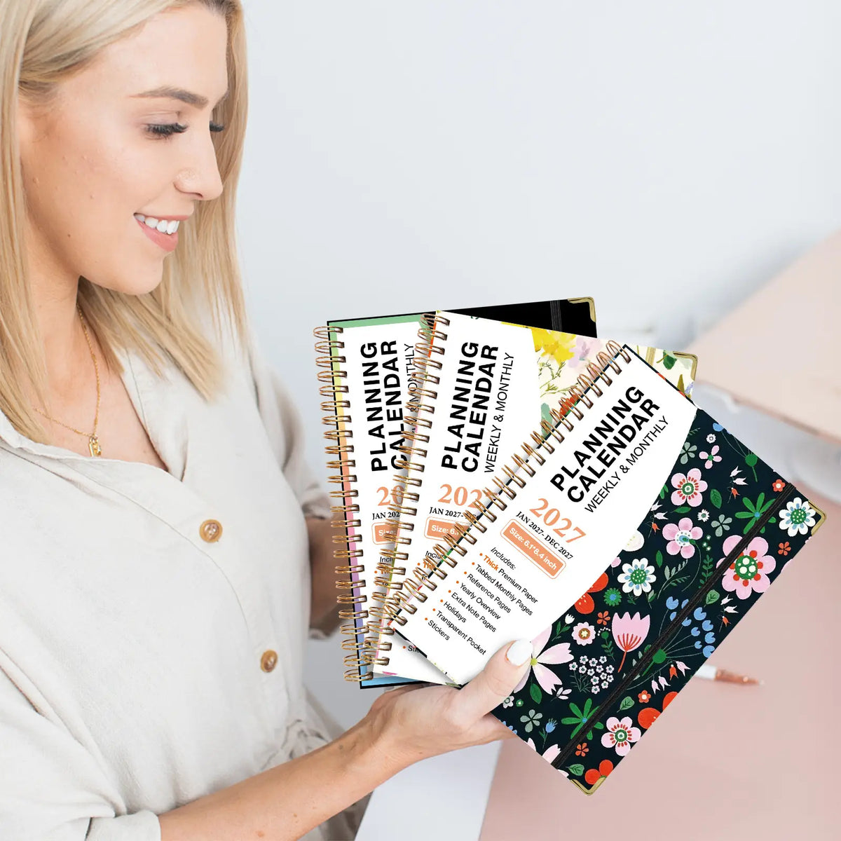 2027 Planner - Weekly and Monthly Calendar Planner Book
