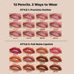 12 Pcs Matte Lip Liner Set, Blendable Lip Pencil 💋
