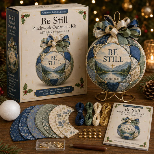 🎄Christmas Faith Patchwork Ornament DIY Kit