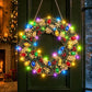 Hot Sale⛄Christmas Pearl Diamond Painting Pendant DIY Kit with LED String Lights