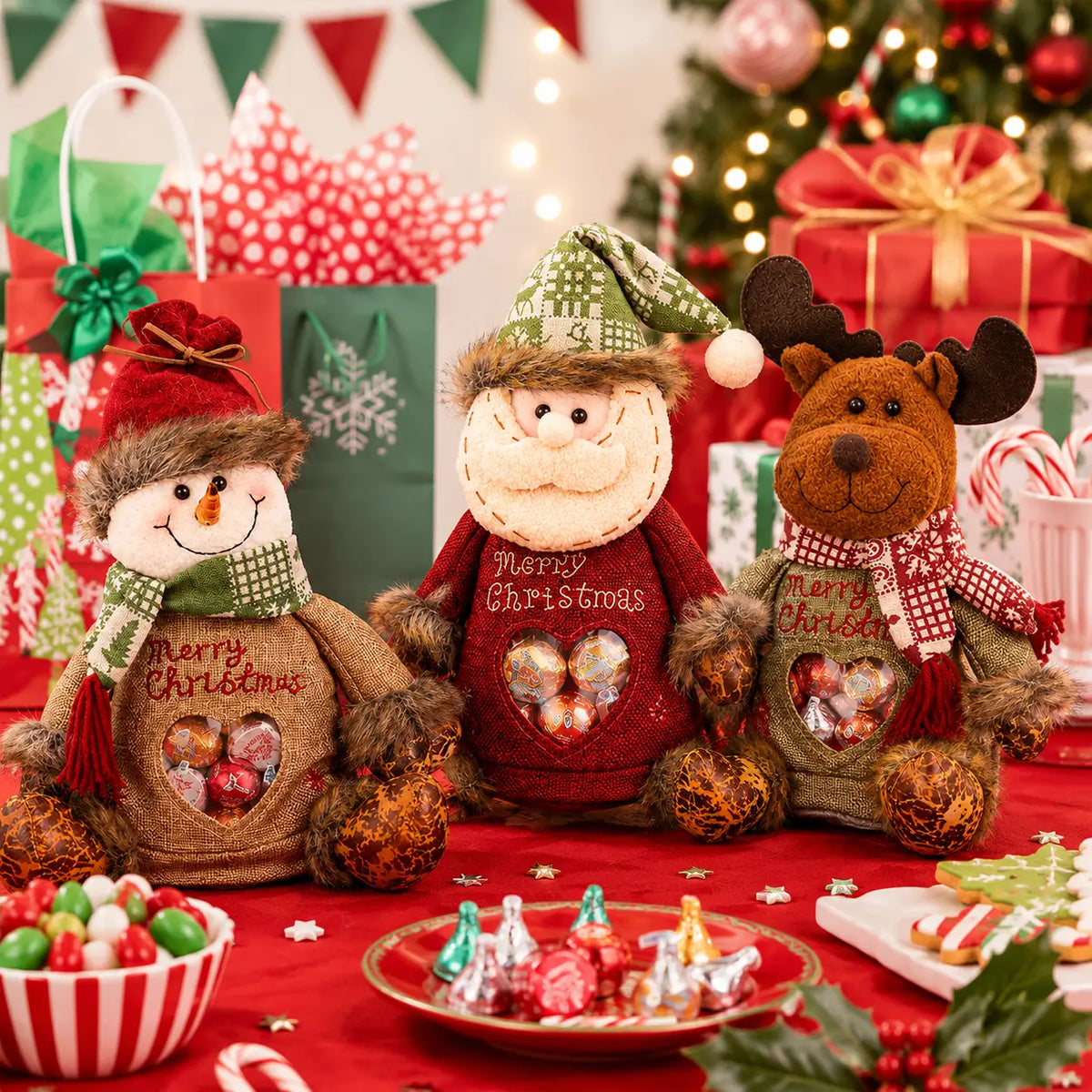 🎉Christmas Gift Bags Zipper Design