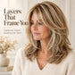 Mid-length with Highlights Glueless Synthetic Wig for Women