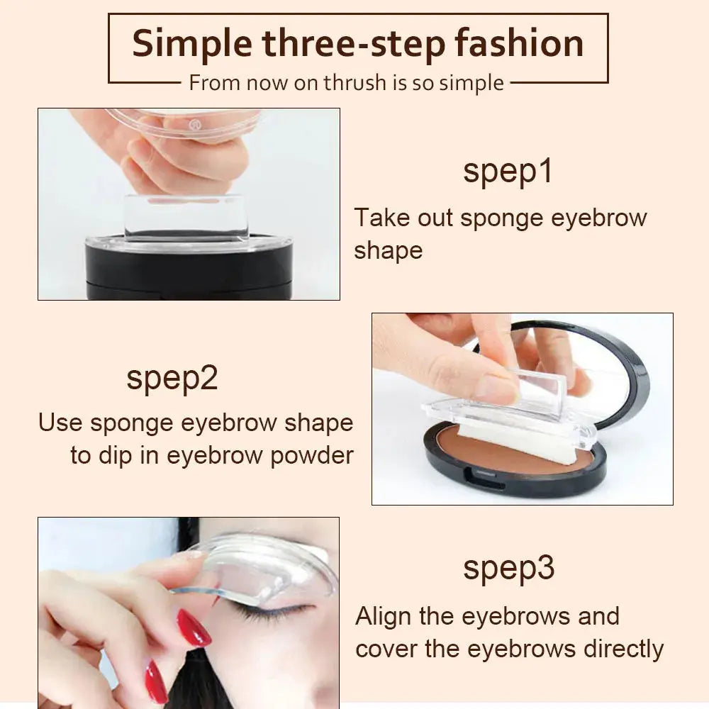 Waterproof Eyebrow Stamp Stencil Kit