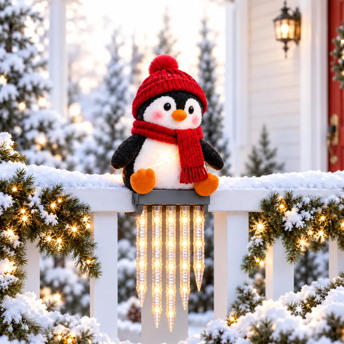 ☃️WinterGlow Snowman Icicle Light Decor
