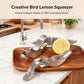 Elegant Bird-Shaped Stainless Steel Manual Juicer (2 Pieces)