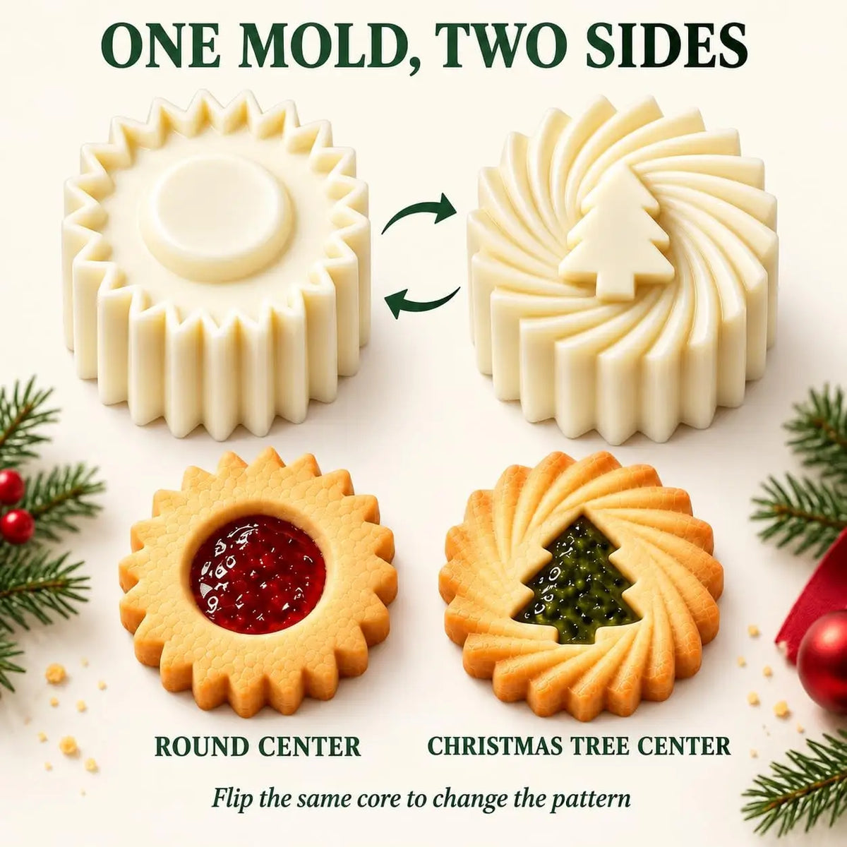 Creative Double-Ended Pastry Mold