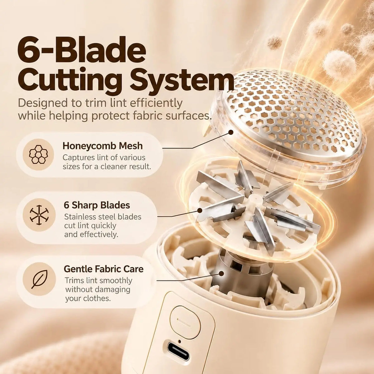 Electric Lint Remover Rechargeable Fabric Shaver