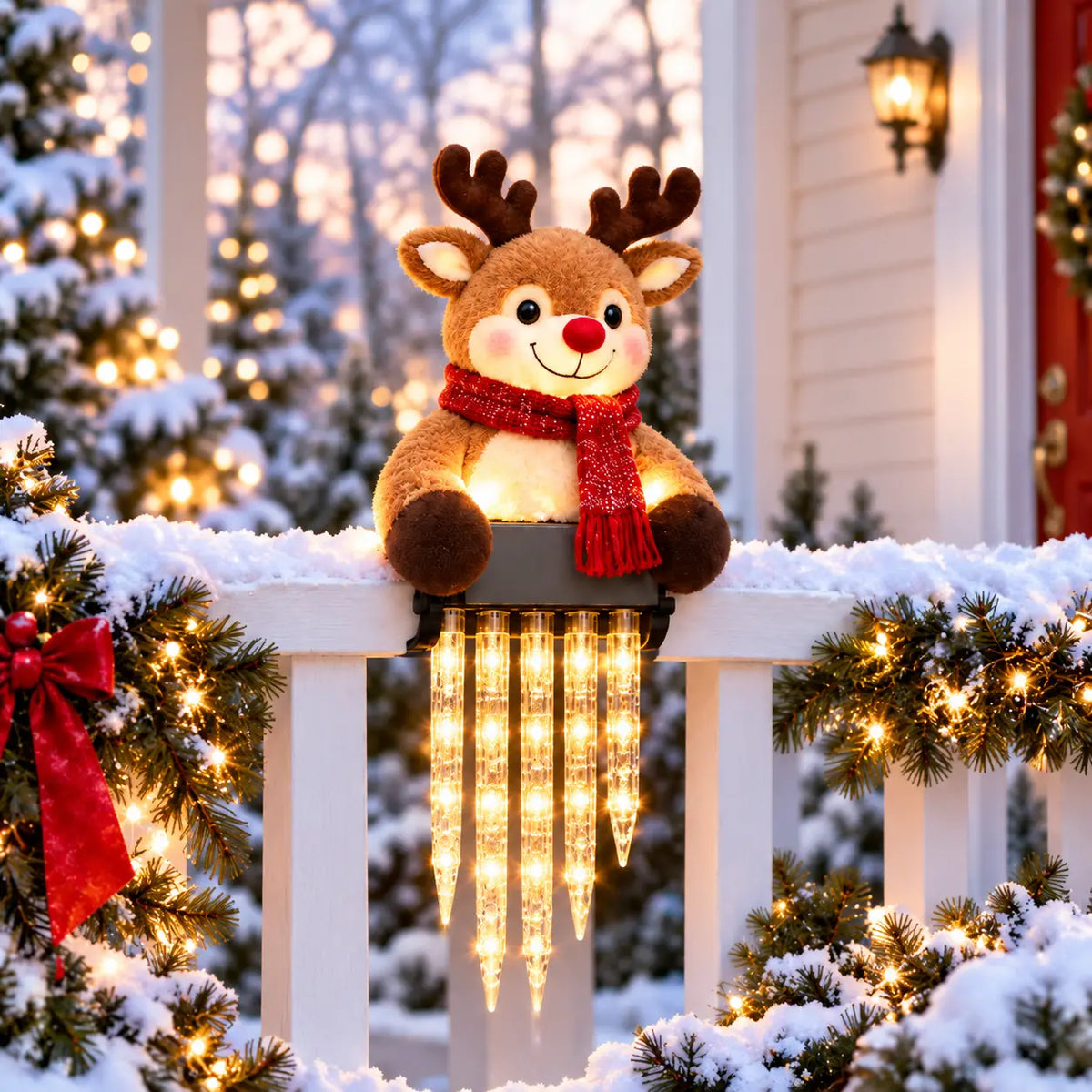 ☃️WinterGlow Snowman Icicle Light Decor
