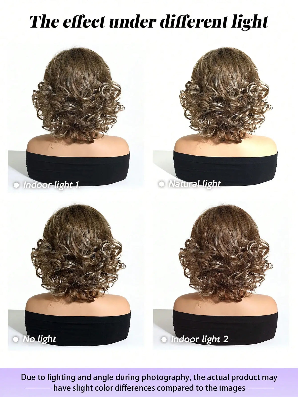 Women's Short-length High-temperature Synthetic Fiber Wig