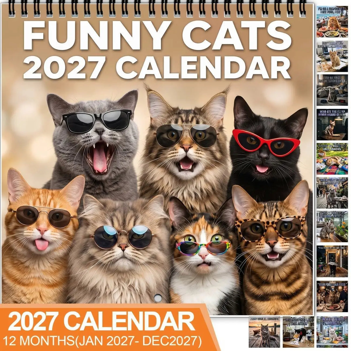 2027 Funny Wall Calendar