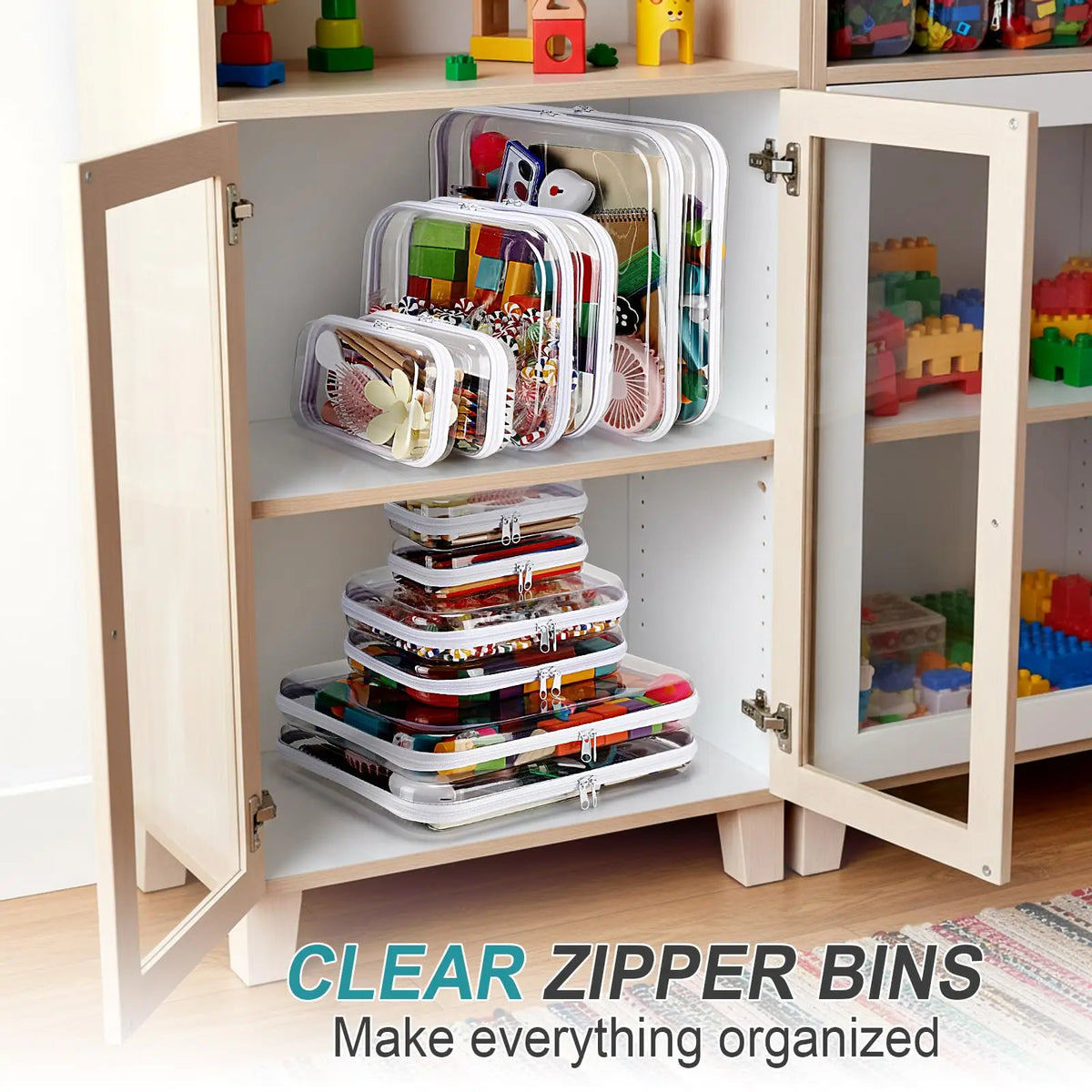 Clear Hard Plastic Zipper Case – Portable & Practical Travel Organizer 🔥