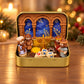 Mini Nativity Scene Keepsake Tin – Pocket-Sized Christmas Holy Family Set