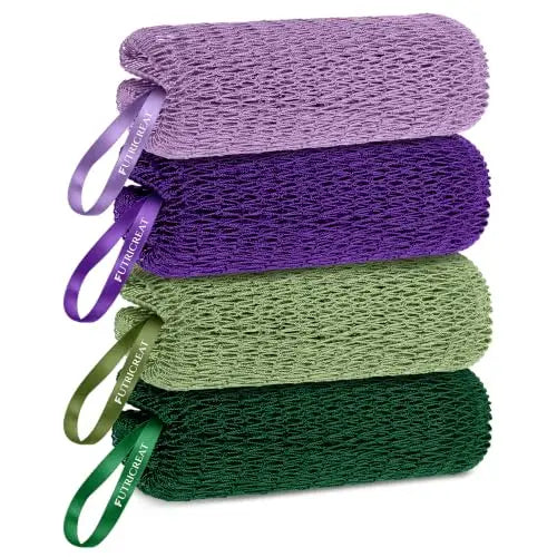 4 Pack African Net Sponge Authentic Exfoliating Washcloth