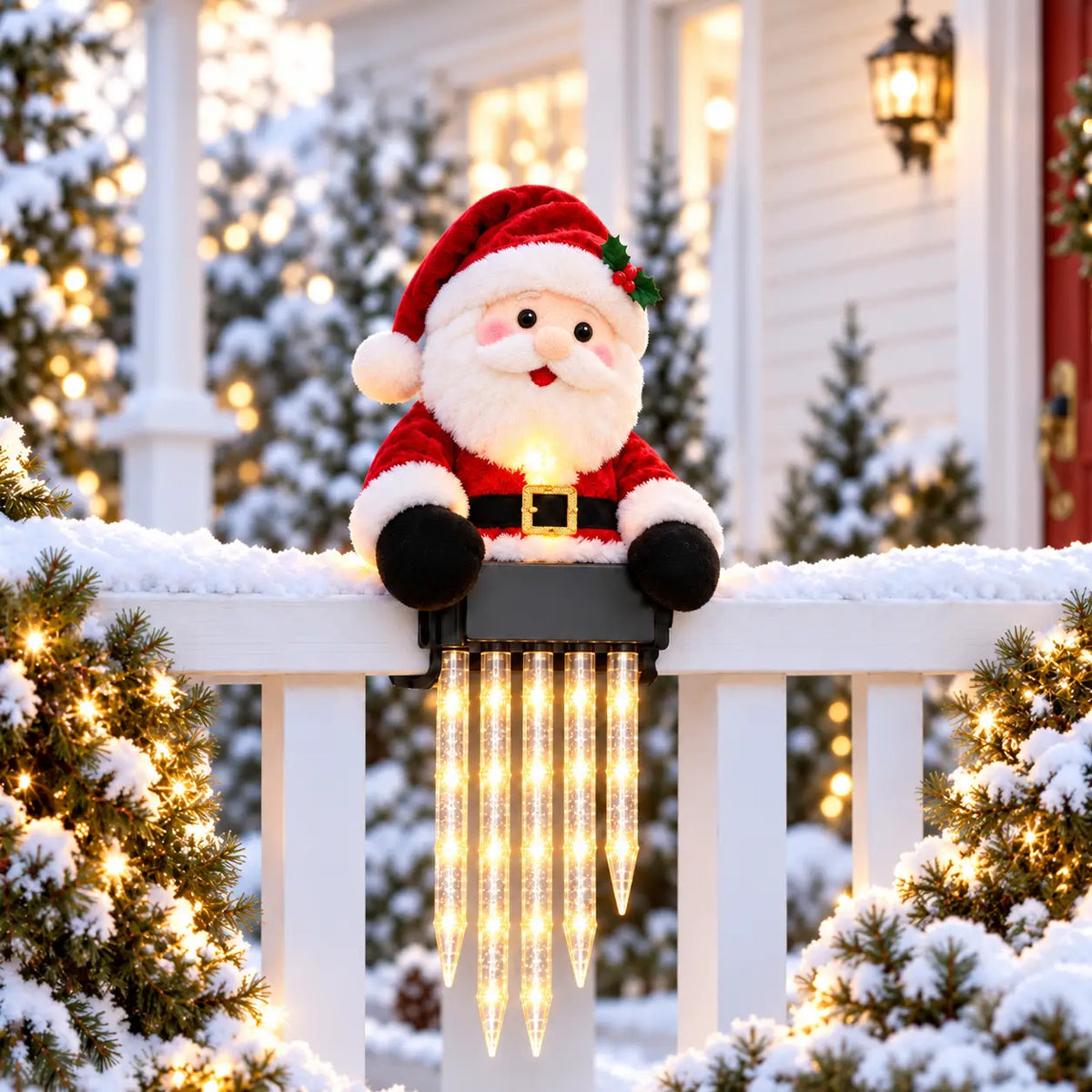 ☃️WinterGlow Snowman Icicle Light Decor