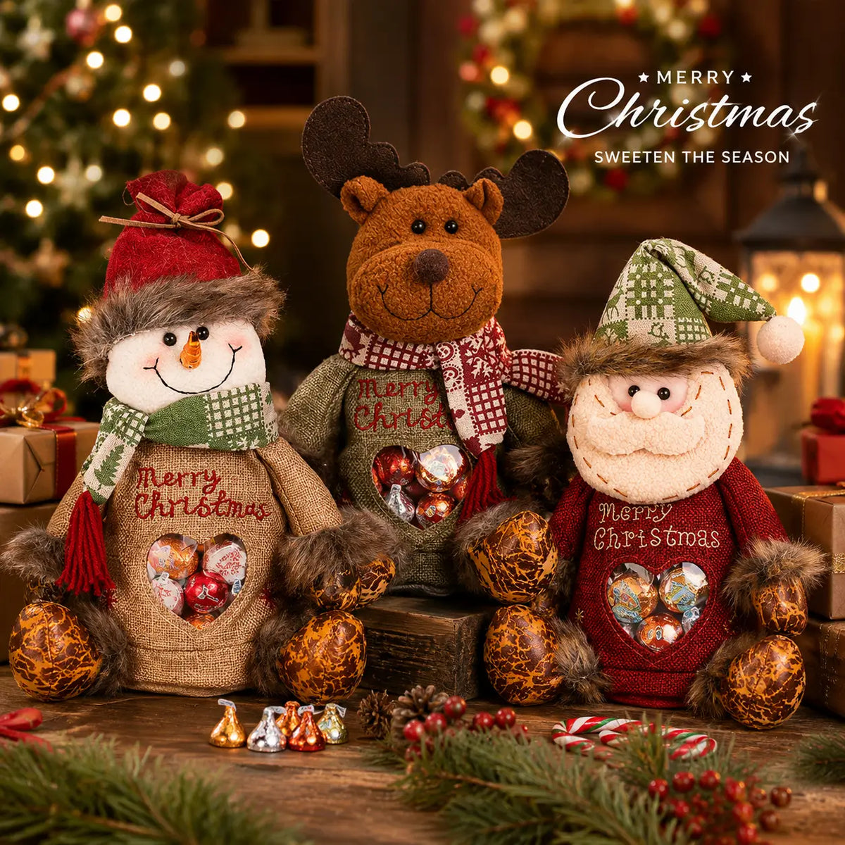 🎉Christmas Gift Bags Zipper Design
