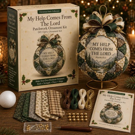 🎄Christmas Faith Patchwork Ornament DIY Kit