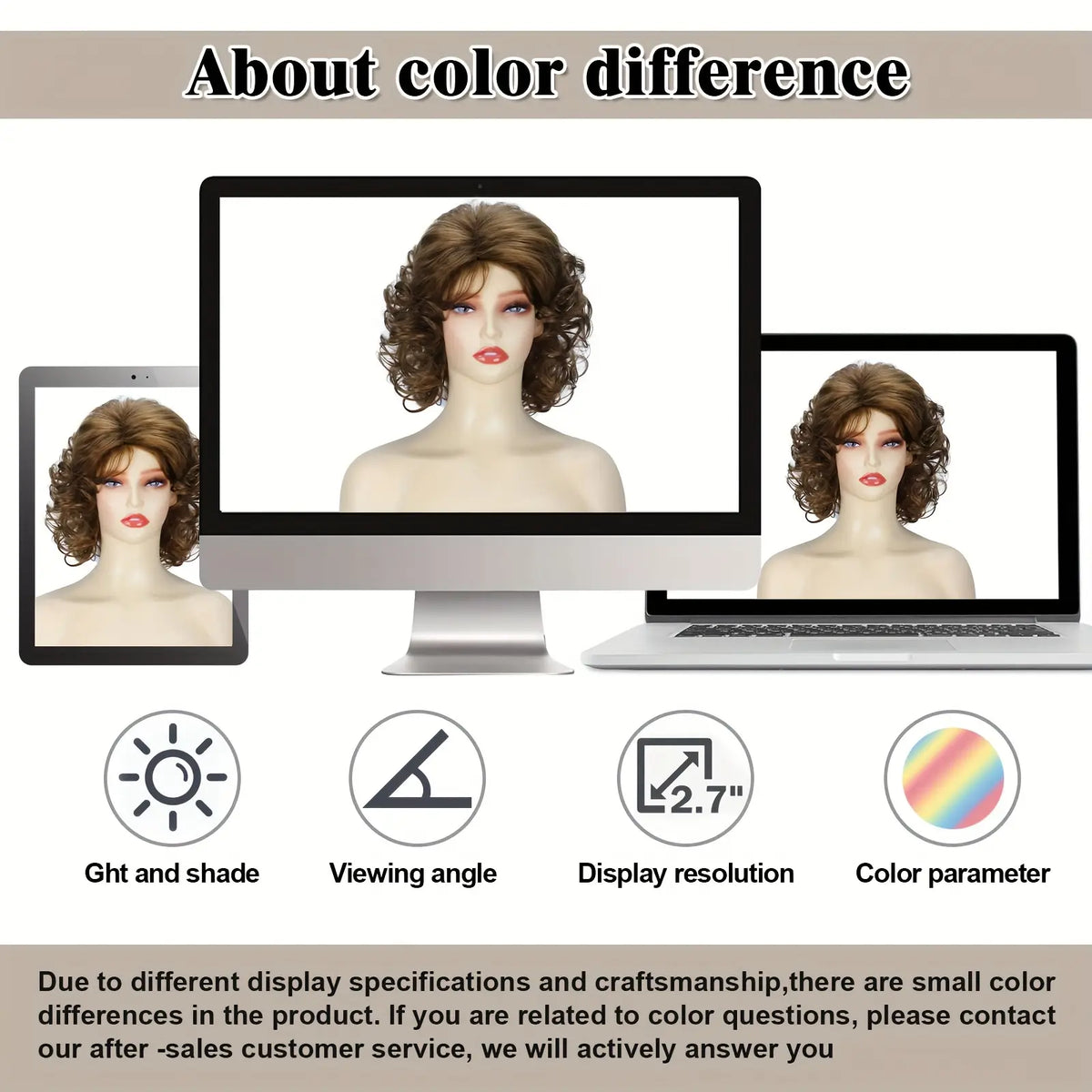Women's Short-length High-temperature Synthetic Fiber Wig