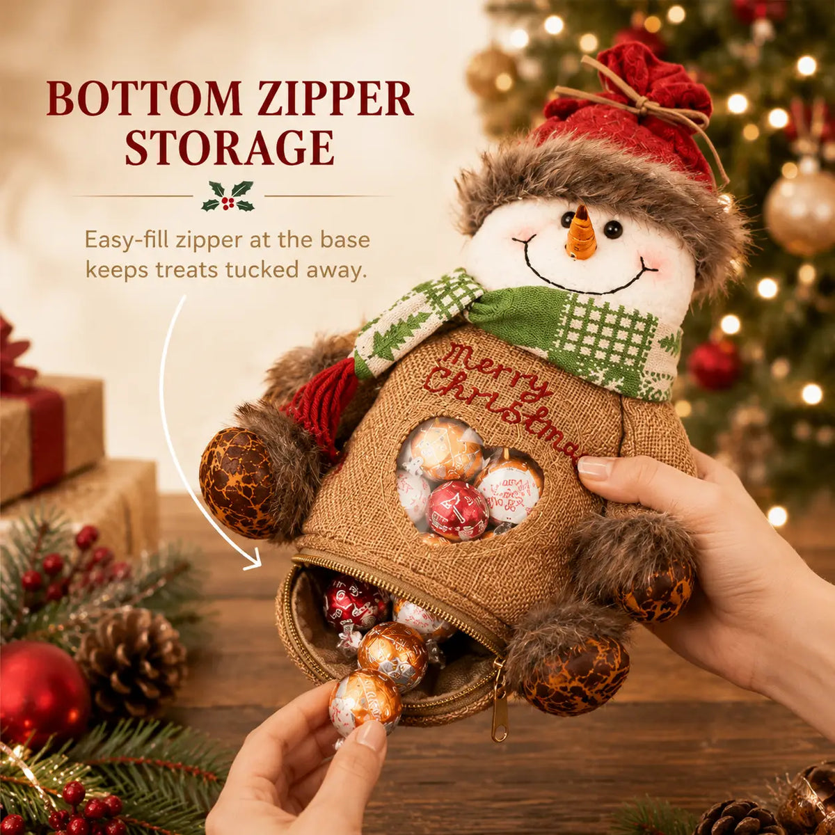🎉Christmas Gift Bags Zipper Design