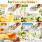 Elegant Bird-Shaped Stainless Steel Manual Juicer (2 Pieces)