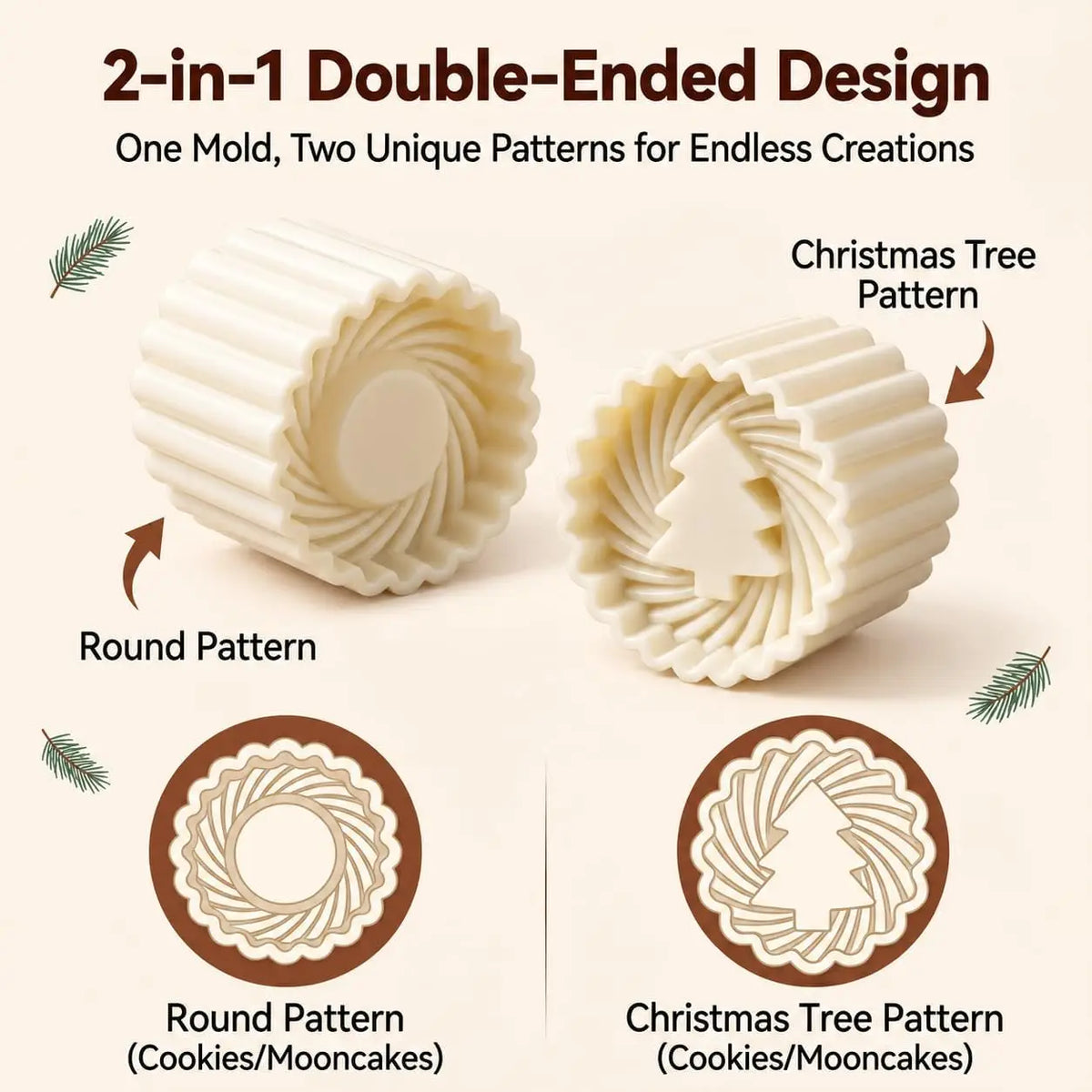 Creative Double-Ended Pastry Mold