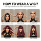 Mid-length with Highlights Glueless Synthetic Wig for Women