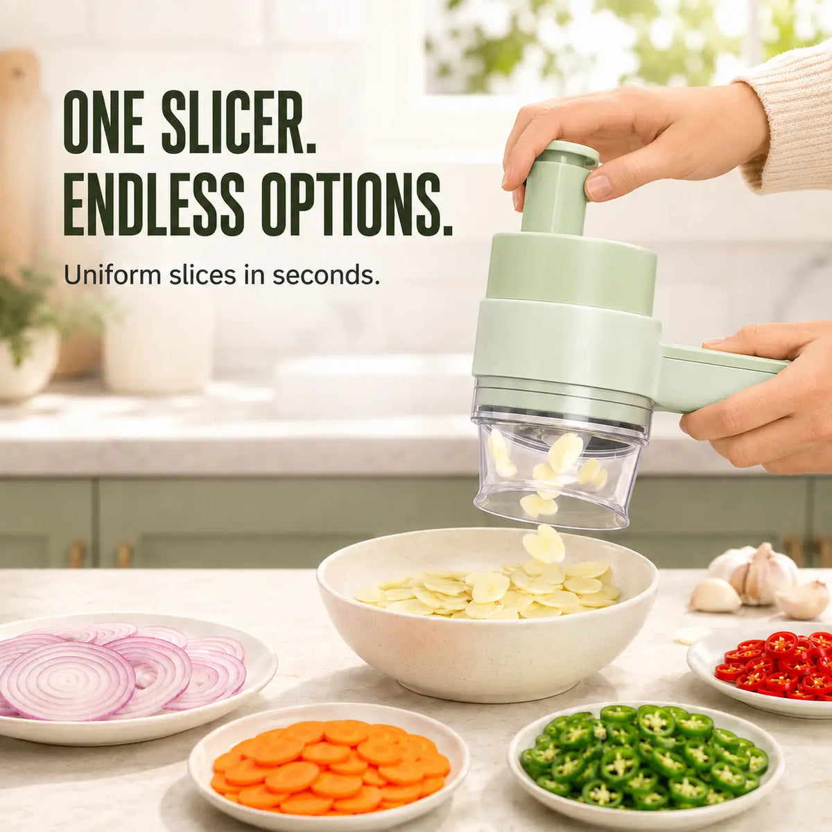 4-in-1 Handheld Electric Chopper