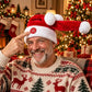 Funny Cocky Hat Santa Dick Get Hard Button
