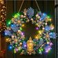 Hot Sale⛄Christmas Pearl Diamond Painting Pendant DIY Kit with LED String Lights