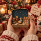 Mini Nativity Scene Keepsake Tin – Pocket-Sized Christmas Holy Family Set