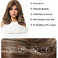 Elegant High Gloss Brown Synthetic Wig With Bangs