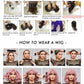 Mid-length with Highlights Glueless Synthetic Wig for Women