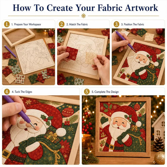 Premium No-Sew Fabric Art Painting Kit DIY