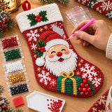 DIY Diamond Painting Christmas Stocking Kit