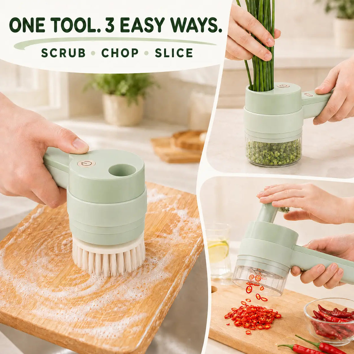 4-in-1 Handheld Electric Chopper