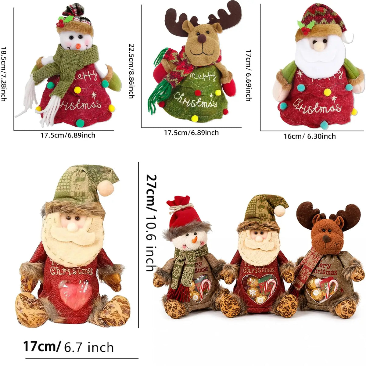 🎉Christmas Gift Bags Zipper Design