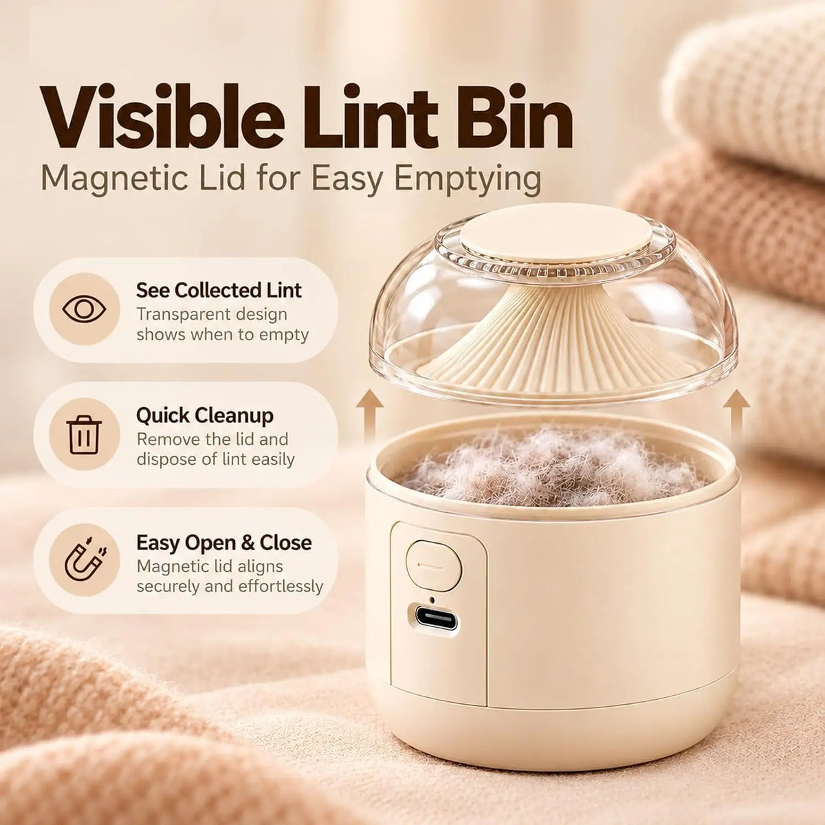 Electric Lint Remover Rechargeable Fabric Shaver