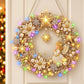 Hot Sale⛄Christmas Pearl Diamond Painting Pendant DIY Kit with LED String Lights