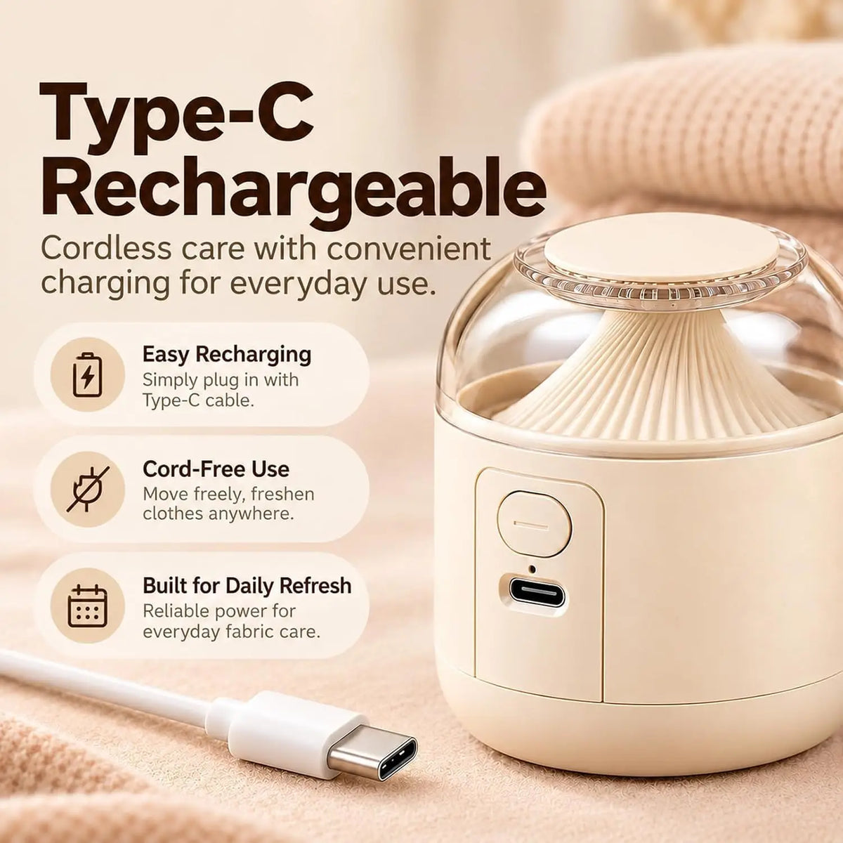 Electric Lint Remover Rechargeable Fabric Shaver