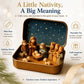 Mini Nativity Scene Keepsake Tin – Pocket-Sized Christmas Holy Family Set