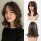 High-level clavicle Short Wave Comfortable Fit Wig with Bangs