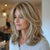 Mid-length with Highlights Glueless Synthetic Wig for Women