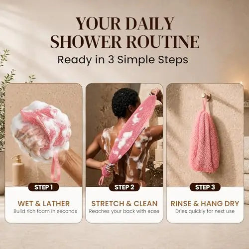 4 Pack African Net Sponge Authentic Exfoliating Washcloth