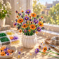 🌷DIY Beaded Wildflower Bouquet Kit – Create Your Own Floral Masterpiece
