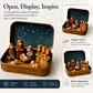Mini Nativity Scene Keepsake Tin – Pocket-Sized Christmas Holy Family Set