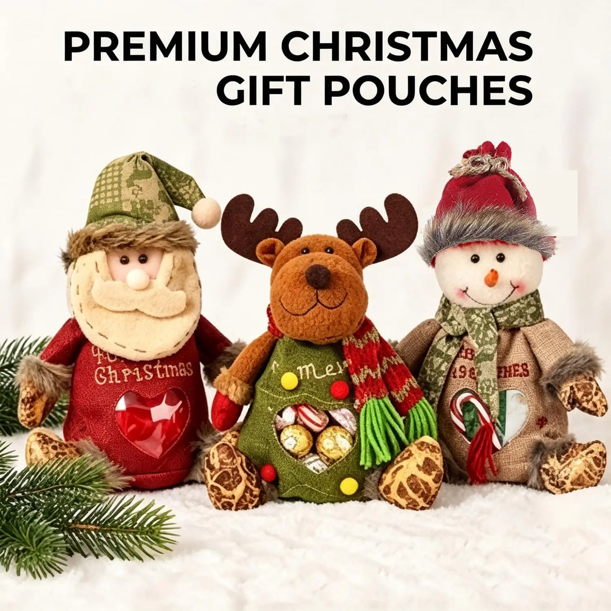 🎉Christmas Gift Bags Zipper Design